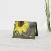 Elegant, felle zonnebloem met zonnebloem bedankkaart (Voorkant)