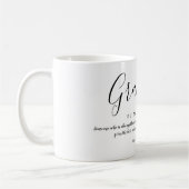 Elegant Feminie Script Grandma Quote Koffiemok (Links)