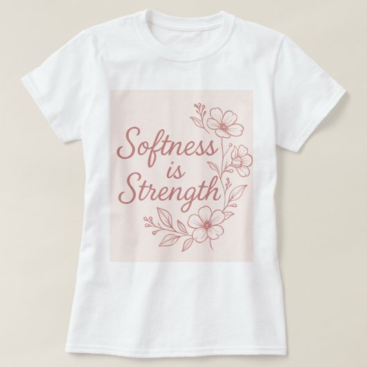 Elegant Feminine Affirmation | Boho Style T-shirt (Design voorkant)
