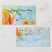 Elegant Feminine Artsy Abstract Visitekaartje (Voorkant / Achterkant)