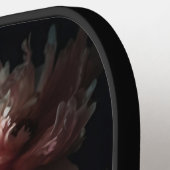 Elegant Feminine Floral Pink Peonies Aangepaste na Pickleball Paddle (Links Detail)