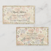 Elegant Feminine Floral Visitekaartje (Voorkant / Achterkant)