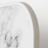Elegant Feminine Grey Marble Custome Name Pickleball Paddle (Links Detail)