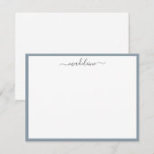 Elegant Feminine Handwrite Calligraphy Note Kaart Notitiekaartje (Voorkant / Achterkant)