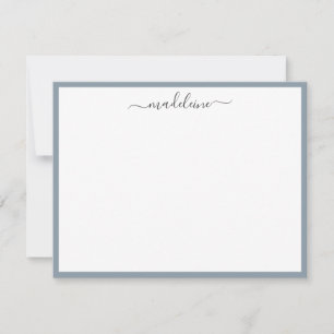 Elegant Feminine Handwrite Calligraphy Note Kaart Notitiekaartje