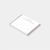 Elegant Feminine Lila Paars van het bureau van Post-it® Notes (Schuin)