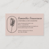 Elegant Feminine Minimal Handy Mop Broom Cleaning Visitekaartje (Achterkant)