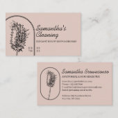 Elegant Feminine Minimal Handy Mop Broom Cleaning Visitekaartje (Voorkant / Achterkant)