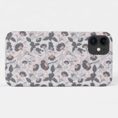Elegant feminine roze grijze gelaagde bloemen Case-Mate iPhone case (Achterkant (horizontaal))