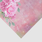 Elegant feminine roze roze rozenregeling tissuepapier (Detail)