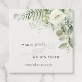 Elegant Fern Eucalyptus Greenery Bedankjes Labels (Voorkant)