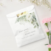 Elegant Fern Eucalyptus Greenery Bedankzakje (Gezegeld)