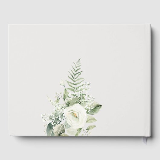 Elegant Fern Eucalyptus Greenery Gastenboek (Achterkant)