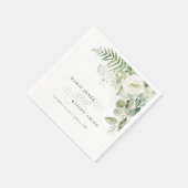 Elegant Fern Eucalyptus Greenery Servet (Hoek)