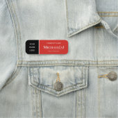 Elegant Ferrari rood en zwart: Modern bedrijf LOGO Naamplaatje (In situ)