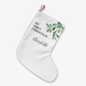 Elegant Festive Baby's eerste Kerstmis Kleine Kerstsok (Voorkant (Hangend))