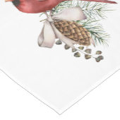 Elegant Festive Beauful Kerstkardinaal Medium Tafelloper (Hoek)