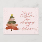 Elegant Festive Christmas Tree Feestdagenkaart (Voorkant)