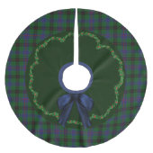 Elegant Festive Davidson Tartan Pset Tree Skirt Kerstboom Rok (Voorkant)
