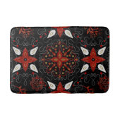 Elegant, festive feel symmetrical floral pattern badmat (Voorkant)