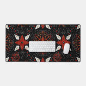 Elegant, festive feel symmetrical floral pattern bureaumat (Keyboard & Muis)