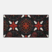 Elegant, festive feel symmetrical floral pattern bureaumat (Voorkant)