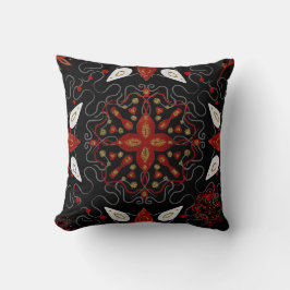 Elegant, festive feel symmetrical floral pattern kussen