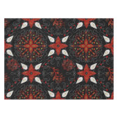 Elegant, festive feel symmetrical floral pattern tafelkleed (Voorkant (Horizontaal))