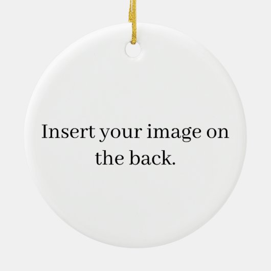 Elegant Festive Floral Happy Holidays Christmas  Keramisch Ornament (Achterkant)