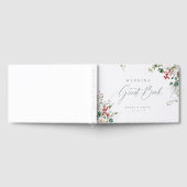 Elegant Festive Floral Holiday Winter Wedding Gastenboek (Volledig)