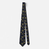Elegant Festive Gold Accent Lux Aesthetics Necktie Stropdas (Voorkant)