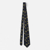 Elegant Festive Gold Accent Lux Aesthetics Necktie Stropdas (Achterkant)