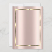 Elegant Festive Gold Lijst, Roos Gold Retirement i Kaart (Achterkant)