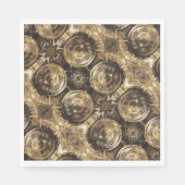 Elegant Festive Golden Decorative Gold Pattern Servetten (Voorkant)