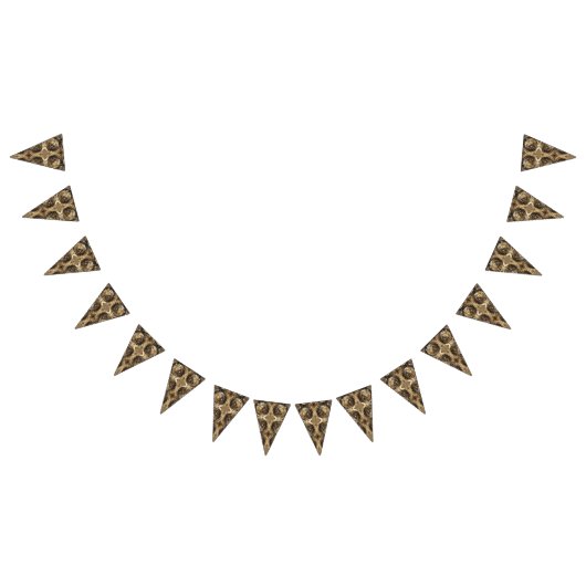 Elegant Festive Golden Decorative Gold Pattern Vlaggetjes (Alle)