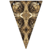 Elegant Festive Golden Decorative Gold Pattern Vlaggetjes (Tweede vlag)