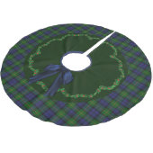 Elegant Festive Gordon Tartan Pset Tree Skirt Kerstboom Rok (Gekanteld)
