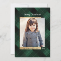 Elegant Festive Green Pset & Gold One-foto