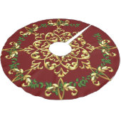 Elegant Festive-kerstrood goud Kerstboom Rok (Gekanteld)