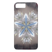Elegant Festive-kerstster: Shiny Blue White Case-Mate iPhone Case (Achterkant)
