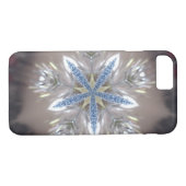Elegant Festive-kerstster: Shiny Blue White Case-Mate iPhone Case (Achterkant (Horizontaal))