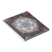 Elegant Festive-kerstster: Shiny Blue White Notitieblok (Schuin)