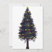 Elegant festive kersttree Uitnodiging (Achterkant)