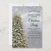 Elegant festive kersttree Uitnodiging (Voorkant)