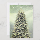 Elegant festive kersttree Uitnodiging (Achterkant)