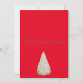 Elegant festive kersttree Uitnodiging (Achterkant)