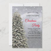 Elegant festive kersttree Uitnodiging (Voorkant)