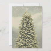 Elegant festive kersttree Uitnodiging (Achterkant)