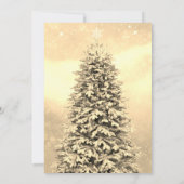 Elegant festive kersttree Uitnodiging (Achterkant)