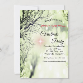 Elegant festive-kerstuitnodiging kaart